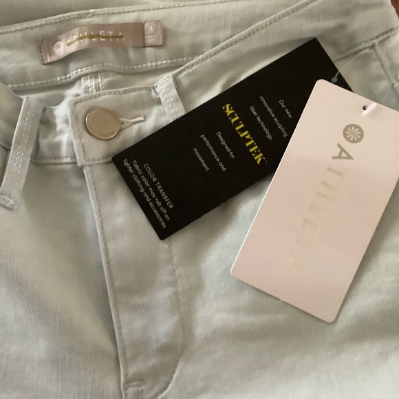 NWT Athleta Sculptek Skinny Crop Jean Glacier Wash - Picture 4 of 4